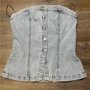 NWT Women’s Denim‎ Corset Top
